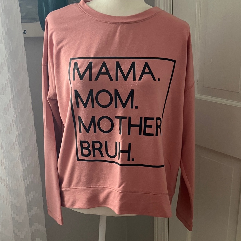 Mama Mom Mother Bruh funny sweatshirt L - Picture 2 of 6